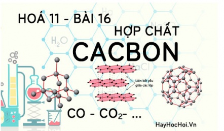 Tính chất hoá học của cacbon oxit (CO), cacbon dioxit (CO2) muối cabonnat và bài tập - hoá 11 bài 16